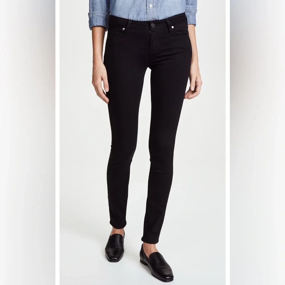 PAIGE DENIM Black Verdugo Ultra Skinny Denim Jeans, Size 30